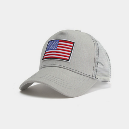 JupiterGear American Flag Trucker Hat with Adjustable Strap |