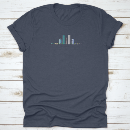 Banner Of Houston City In Flat Line Trendy Style, Houston City Line