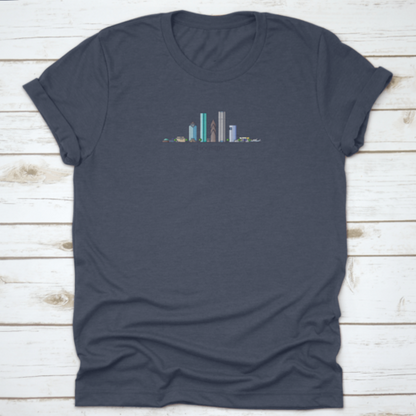 Banner Of Houston City In Flat Line Trendy Style, Houston City Line