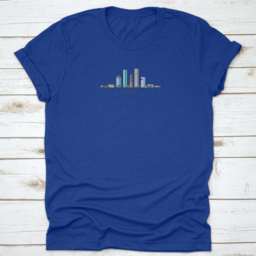 Banner Of Houston City In Flat Line Trendy Style, Houston City Line