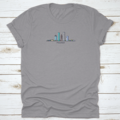Banner Of Houston City In Flat Line Trendy Style, Houston City Line