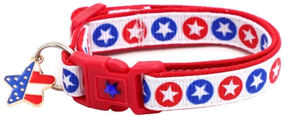 Star Spangled Breakaway Cat Collar