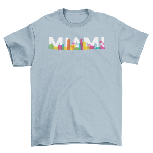 Miami skyline t-shirt
