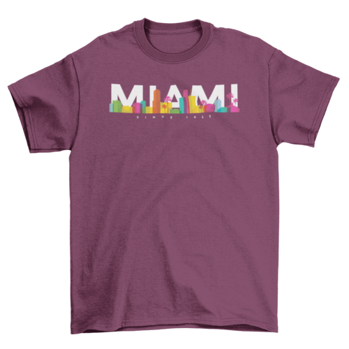 Miami skyline t-shirt