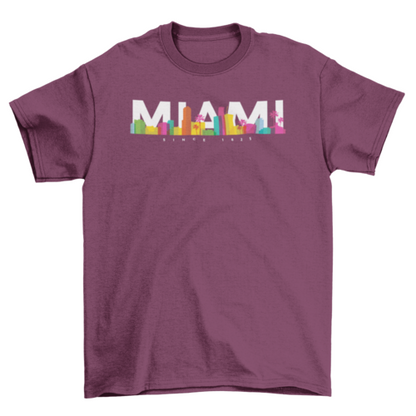 Miami skyline t-shirt