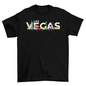 Las Vegas colored skyline t-shirt