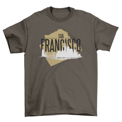 San Francisco rugged t-shirt