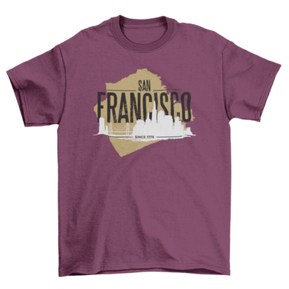 San Francisco rugged t-shirt