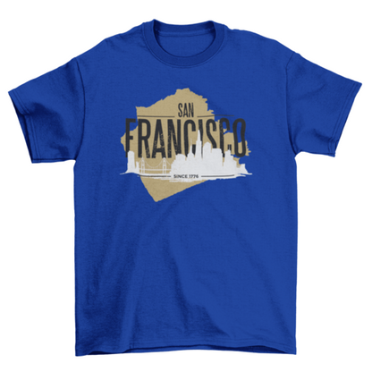 San Francisco rugged t-shirt