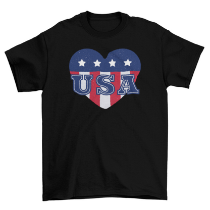 USA heart t-shirt