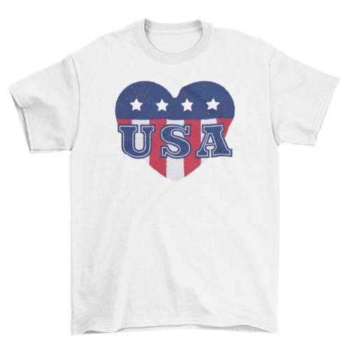 USA heart t-shirt
