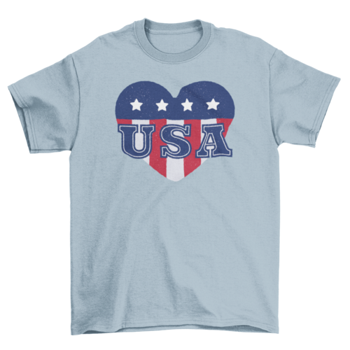 USA heart t-shirt