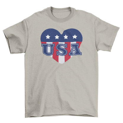USA heart t-shirt
