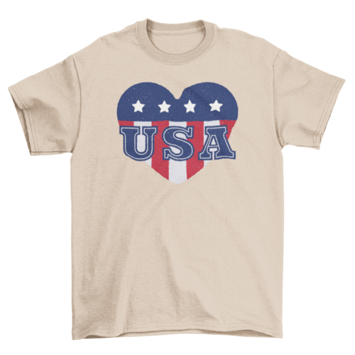USA heart t-shirt