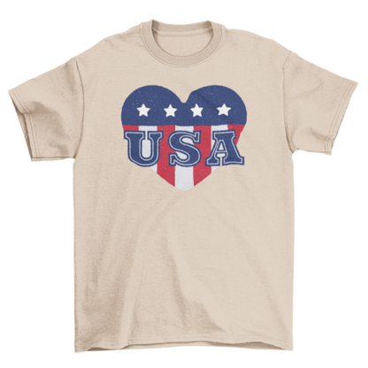 USA heart t-shirt
