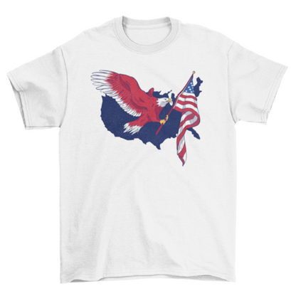 American flag eagle t-shirt