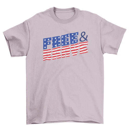 Free and brave t-shirt