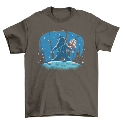 Astronaut moon landing t-shirt