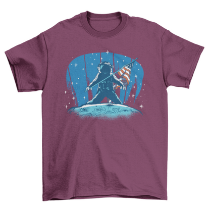 Astronaut moon landing t-shirt