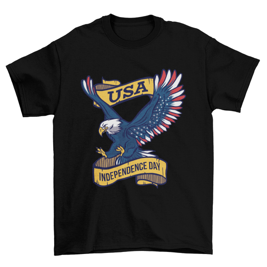 USA Independence Day Eagle T-shirt Design