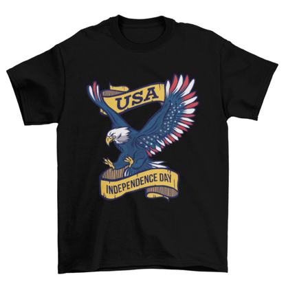 USA Independence Day Eagle T-shirt Design