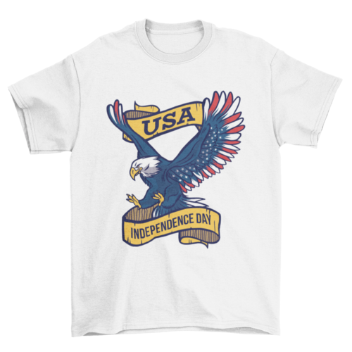 USA Independence Day Eagle T-shirt Design
