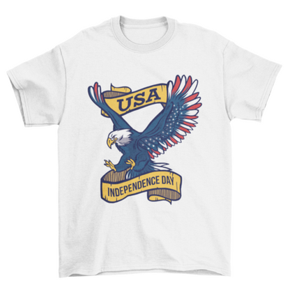 USA Independence Day Eagle T-shirt Design