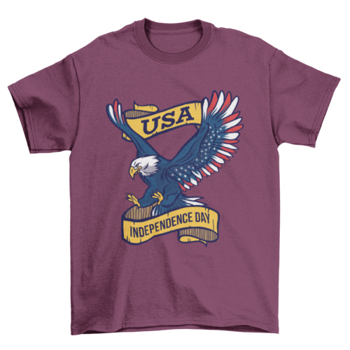 USA Independence Day Eagle T-shirt Design