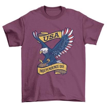 USA Independence Day Eagle T-shirt Design