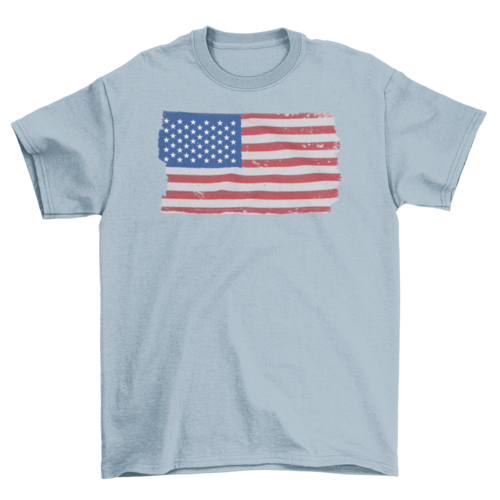 Usa flag grunge t-shirt