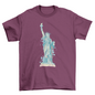 Watercolor statue of liberty t-shirt