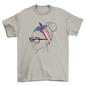 American flag bandana girl t-shirt design