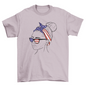 American flag bandana girl t-shirt design