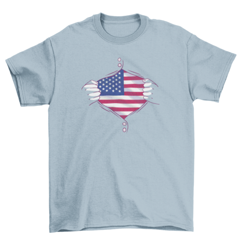 USA country flag shirt t-shirt