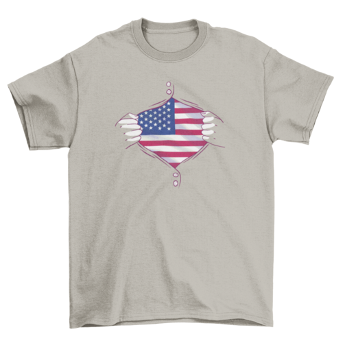 USA country flag shirt t-shirt