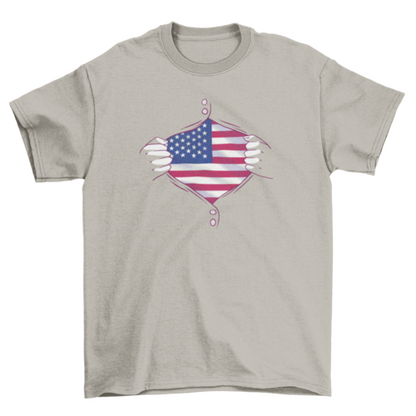 USA country flag shirt t-shirt