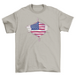 USA country flag shirt t-shirt