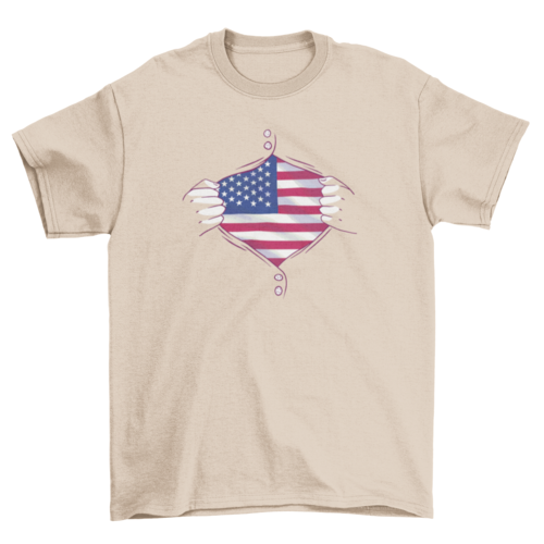 USA country flag shirt t-shirt