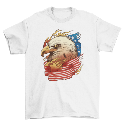 USA eagle flag t-shirt