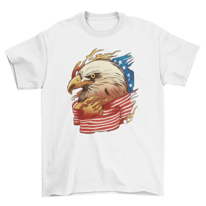USA eagle flag t-shirt
