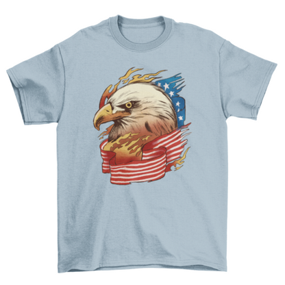USA eagle flag t-shirt