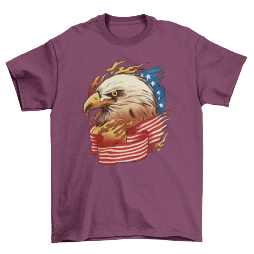 USA eagle flag t-shirt