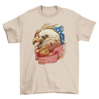 USA eagle flag t-shirt