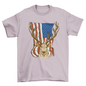 Deer and US flag t-shirt design