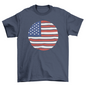 USA flax retro t-shirt