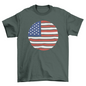 USA flax retro t-shirt
