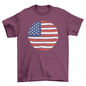 USA flax retro t-shirt
