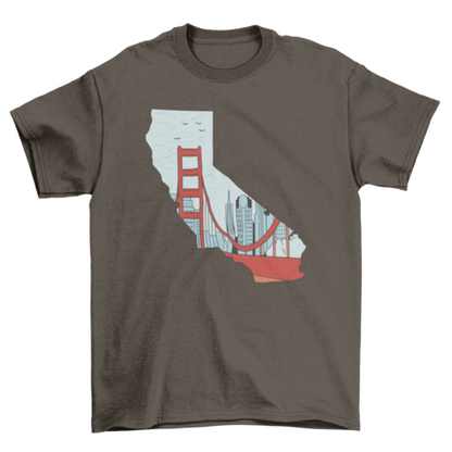 California State map t-shirt
