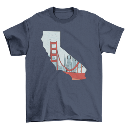 California State map t-shirt