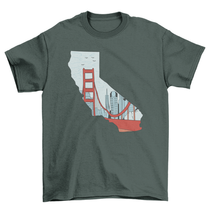 California State map t-shirt